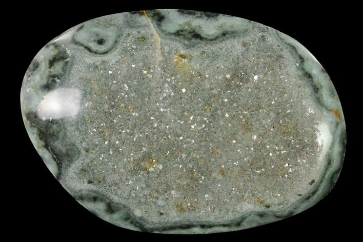 Polished, Druzy Quartz Crystal Cluster - Artigas, Uruguay #143222